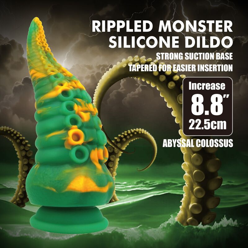 POWER MONSTERS – ABYSSAL COLOSSUS BICOLOR FANTASY SILIKONDILDO 22,5 CM Ø 6 CM