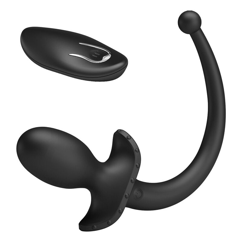 MR PLAY – KABELLOSER ANAL- UND PERINEUM-VIBRATOR MIT FERNBEDIENUNG, SCHWARZ
