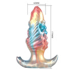 POWER MONSTERS – EBON LEVIATHAN DREIFARBIGER AUFBLASBARER FANTASIE-ANALPLUG 18 CM