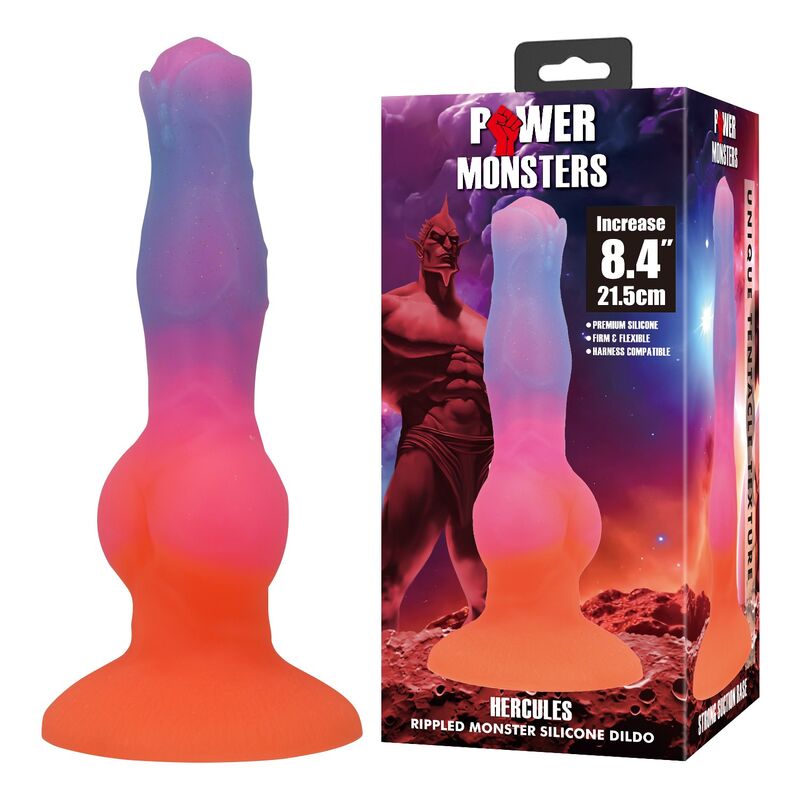 POWER MONSTERS - HERCULES FANTASY SILIKONDILDO 21,5 CM Ø 5 CM