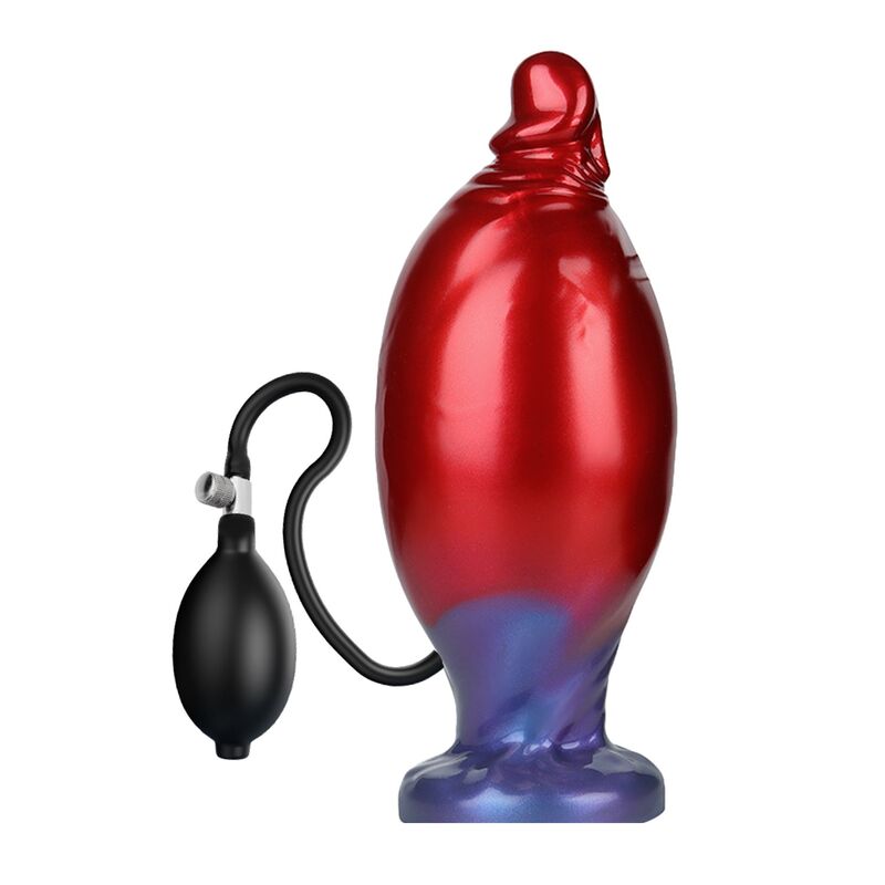 POWER MONSTERS - SHADOW BEHEMOTH ZWEIFARBIGER AUFBLASBARER FANTASIE-SILIKONDILDO 22 CM Ø 5 CM