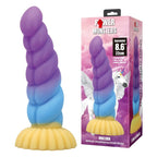 POWER MONSTERS - EINHORN DREIFARBIGER FANTASIE-SILIKONDILDO 22 CM Ø 5 CM