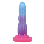 POWER MONSTERS - VOID PYTHON FANTASY DILDO MIT SAUGNAPF 20,5 CM Ø 5,2 CM BLAU, LILA & PINK