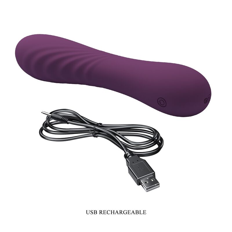 PRETTY LOVE - ALEXISROSE WIEDERAUFLADBARER VIBRATOR MIT 10 FUNKTIONEN, LILA