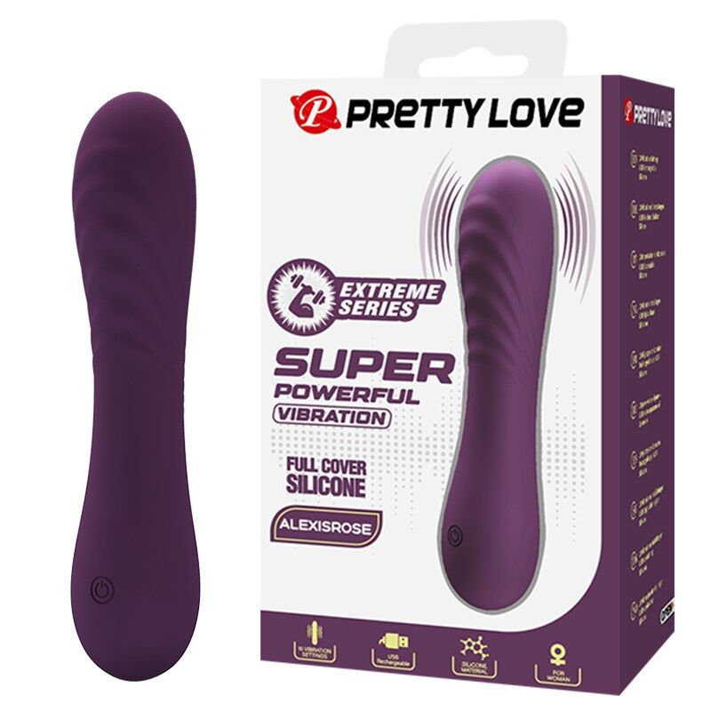 PRETTY LOVE - ALEXISROSE WIEDERAUFLADBARER VIBRATOR MIT 10 FUNKTIONEN, LILA