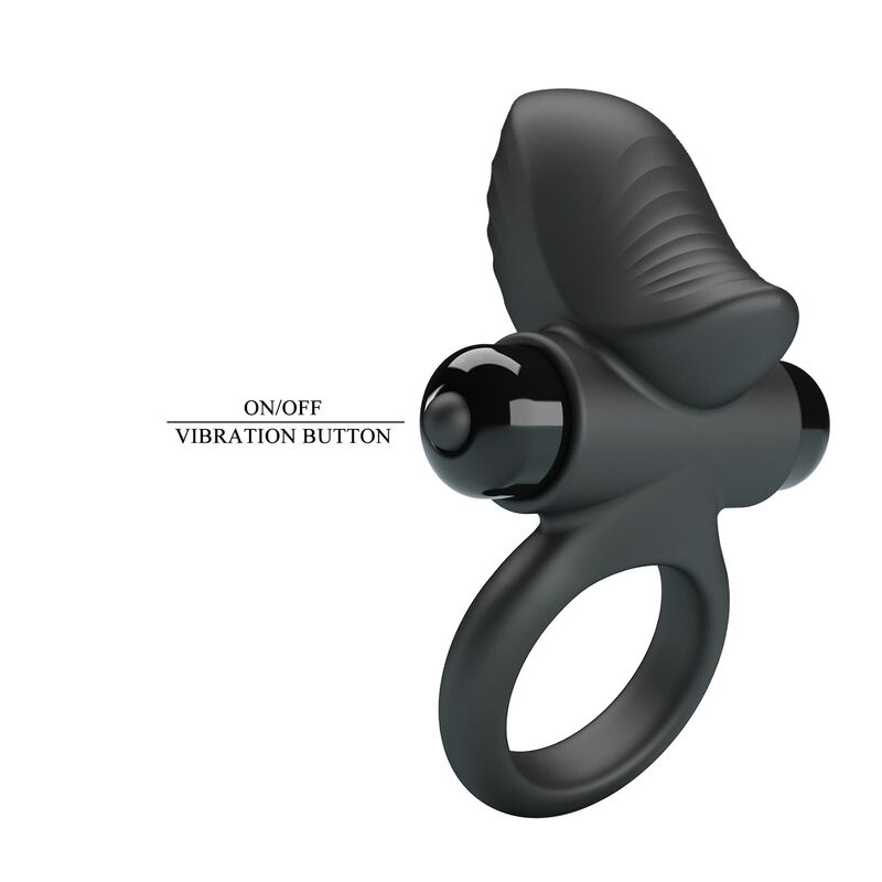 Pretty Love Adrien Vibrierender Penisring Schwarz – 10 Funktionen