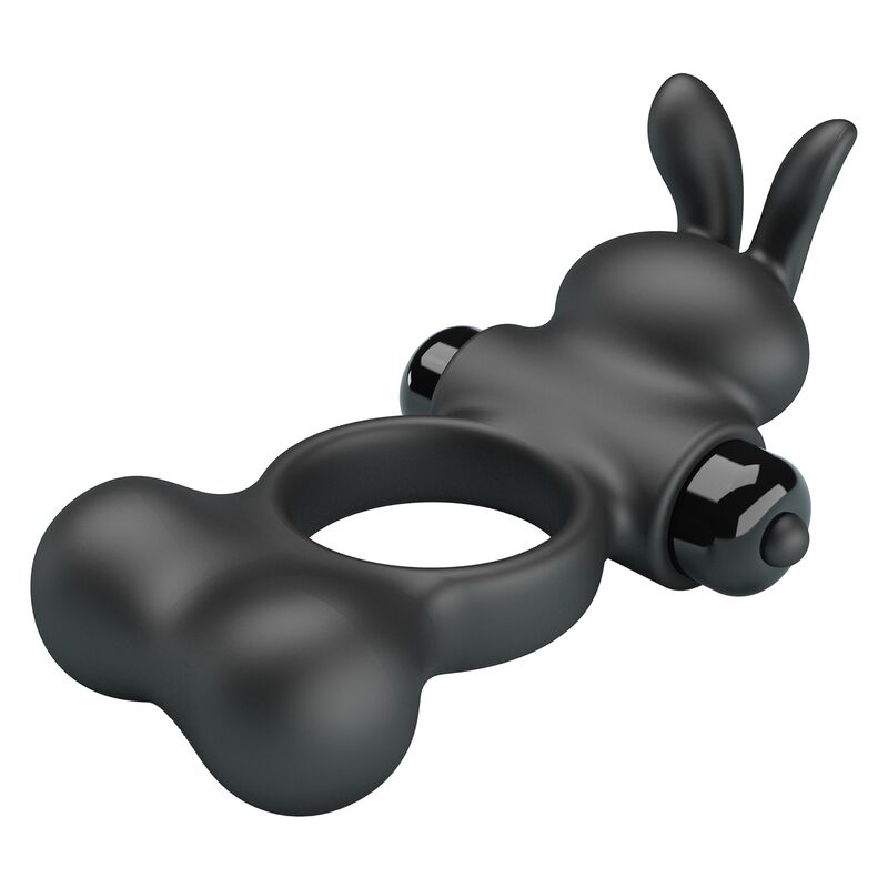 Pretty Love Rabbit-Penisring 10 Modi – Schwarz