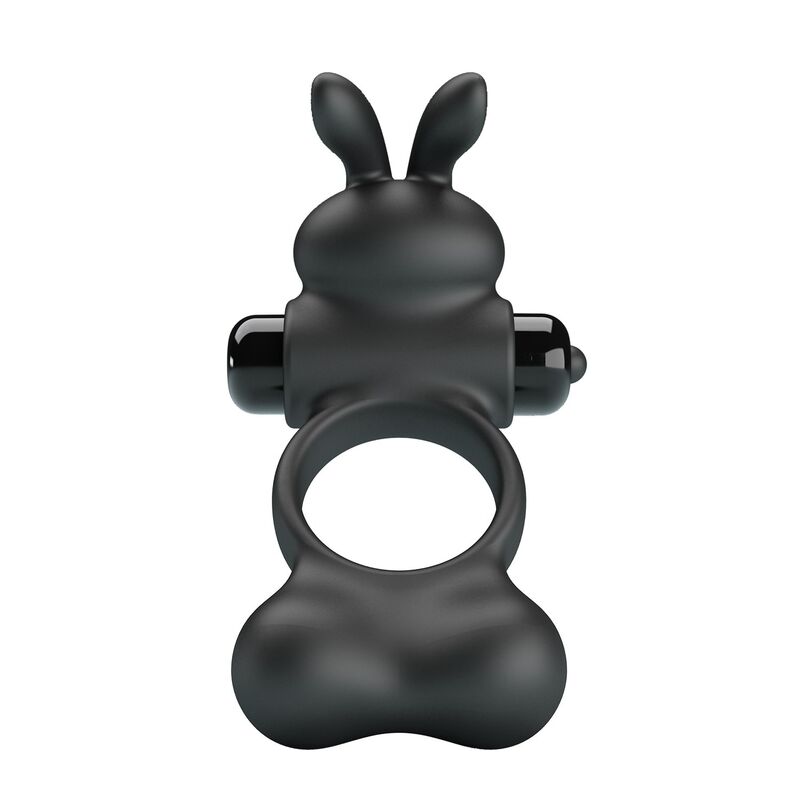 Pretty Love Rabbit-Penisring 10 Modi – Schwarz