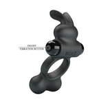 Pretty Love Rabbit-Penisring 10 Modi – Schwarz