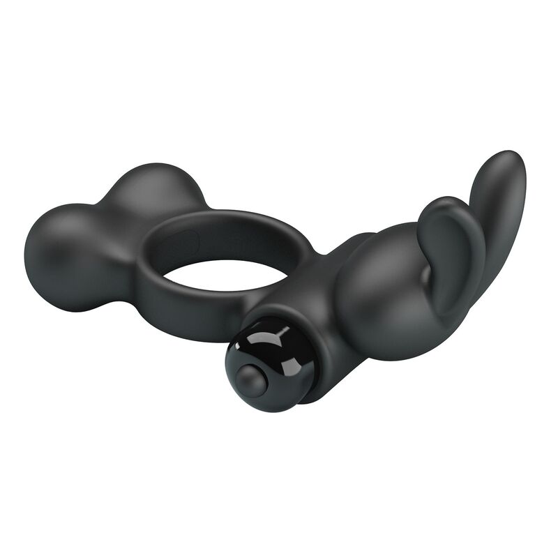 Pretty Love Rabbit-Penisring 10 Modi – Schwarz