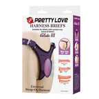 PRETTY LOVE – UNIVERSAL STRAP-ON HARNESS-Slips, LILA UND SCHWARZ