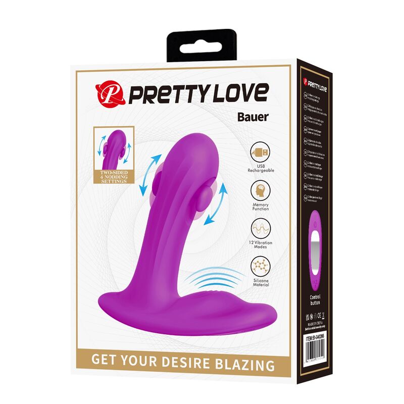 Pretty Love Bauer Prostatavibrator – Lila