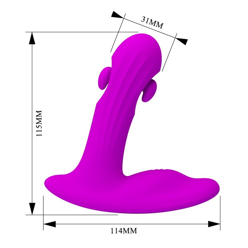 Pretty Love Bauer Prostatavibrator – Lila