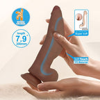 Pretty Love Cuthbert Flexibler Dildo 20 cm Ø 5 cm TPE Braun