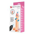 Pretty Love Davey Vibrationsdildo 22,5 cm – Natur