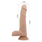 Pretty Love Davey Vibrationsdildo 22,5 cm – Natur