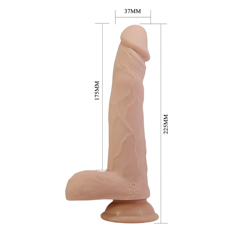 Pretty Love Davey Vibrationsdildo 22,5 cm – Natur