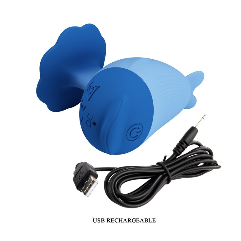 Pretty Love Dolphin Mini-Vibrator – Blau