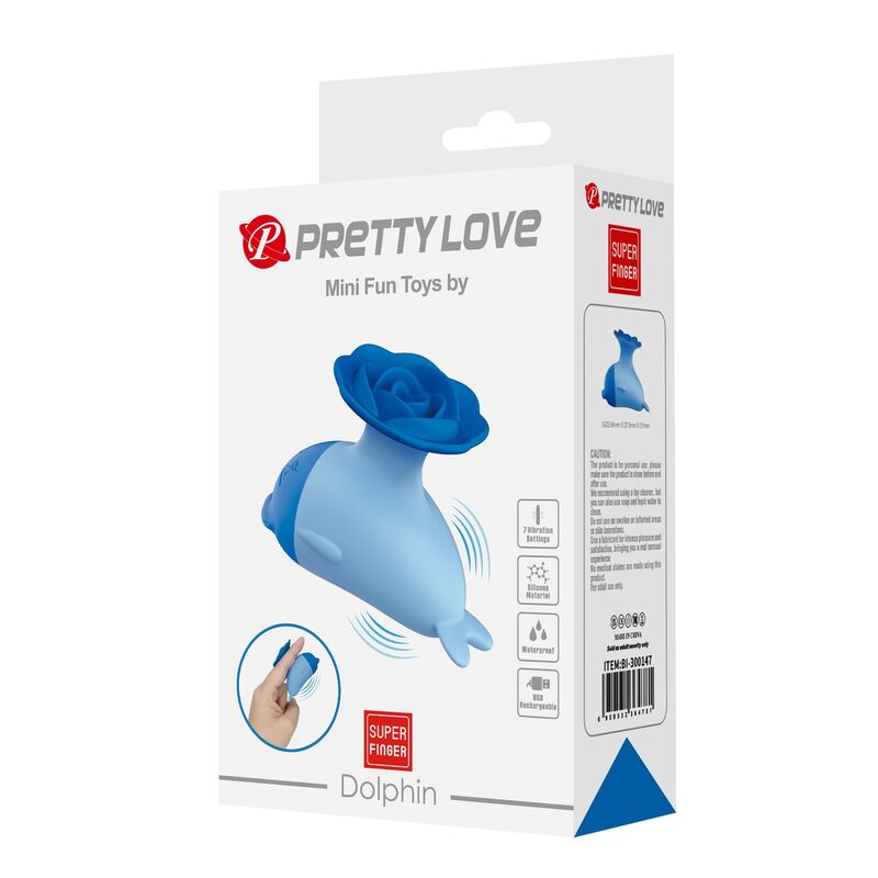 Pretty Love Dolphin Mini-Vibrator – Blau