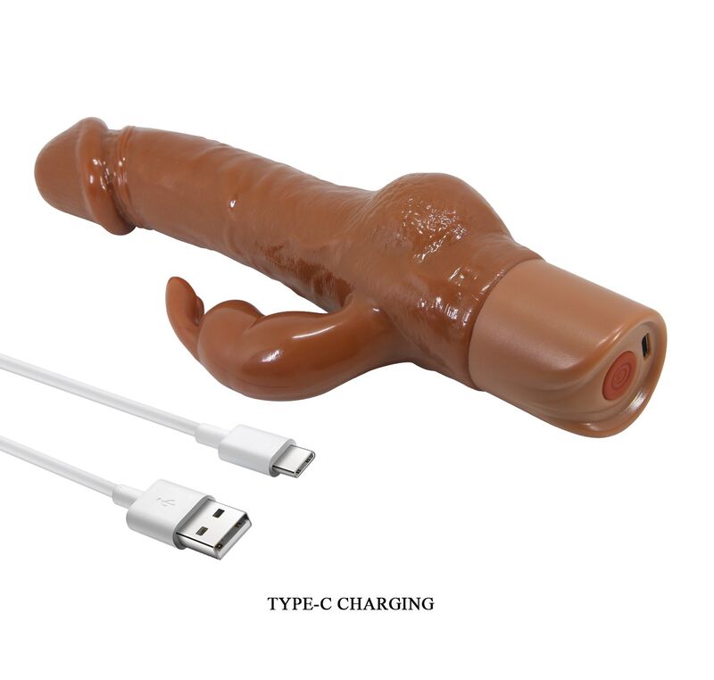 Pretty Love Ellison Rabbit-Vibrator 22,6 cm – Braun