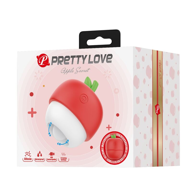 Pretty Love Klitorisstimulator mit Zungeneffekt – Rot