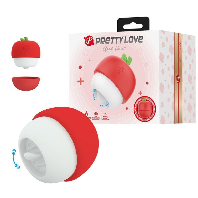 Pretty Love Klitorisstimulator mit Zungeneffekt – Rot
