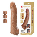 Pretty Love Verstellbare Penisverlängerungshülle 26 cm Ø 4 cm Braun