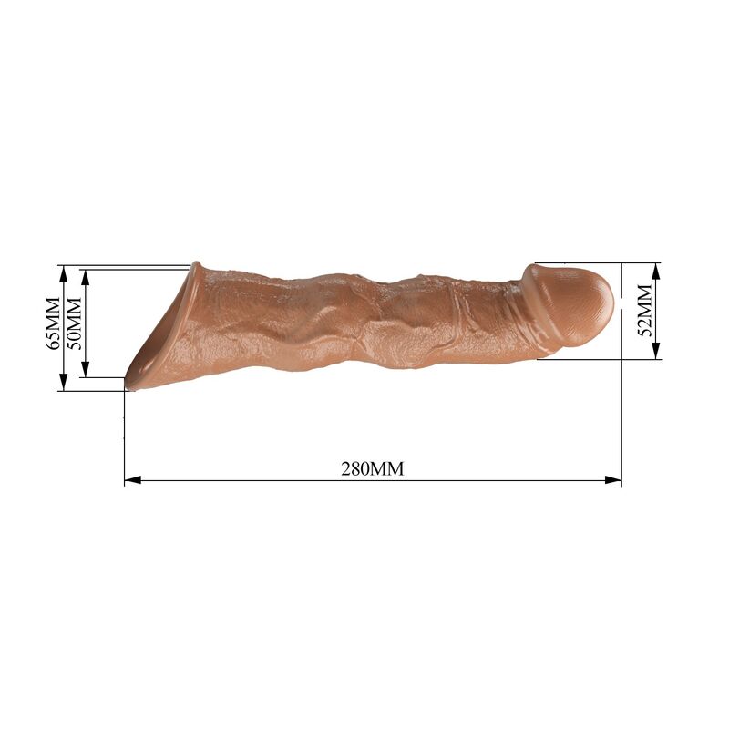 Pretty Love Verstellbare Penishülle 28 cm – Braun