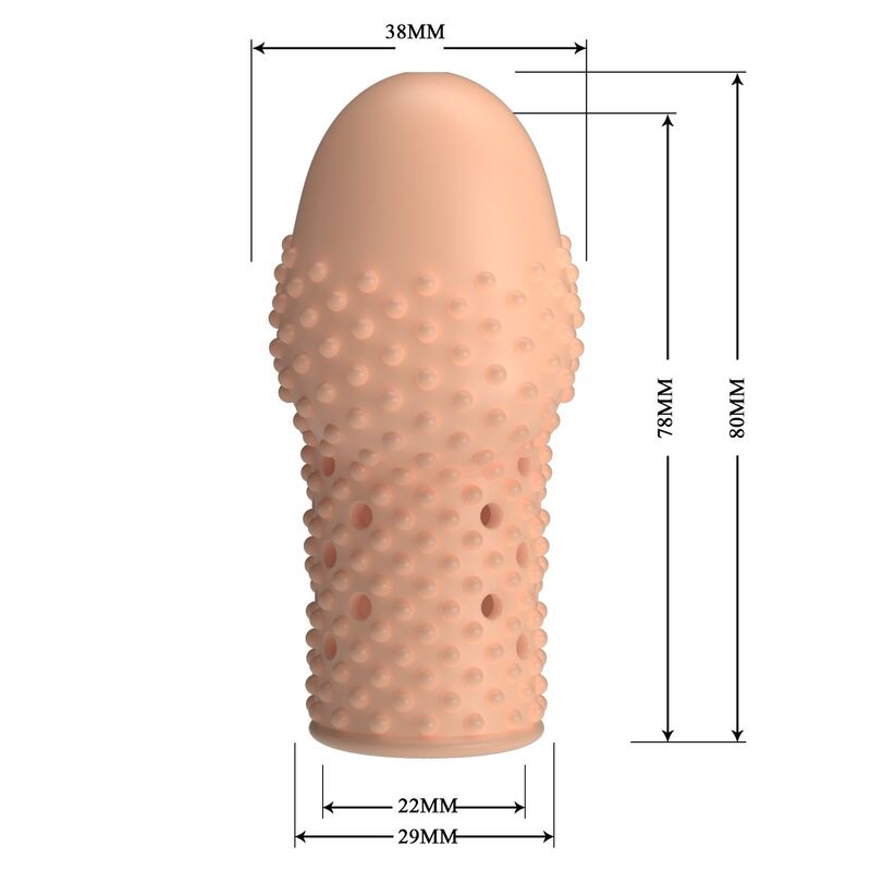 PRETTY LOVE – GEEK'S PENISHÜLLE FÜR EINEN DICKEREN PENIS IN NATURFARBE