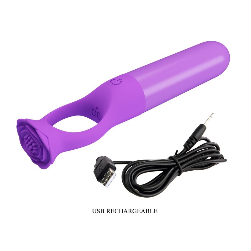 Pretty Love Giana Mini-Massager mit Griffring – Lila