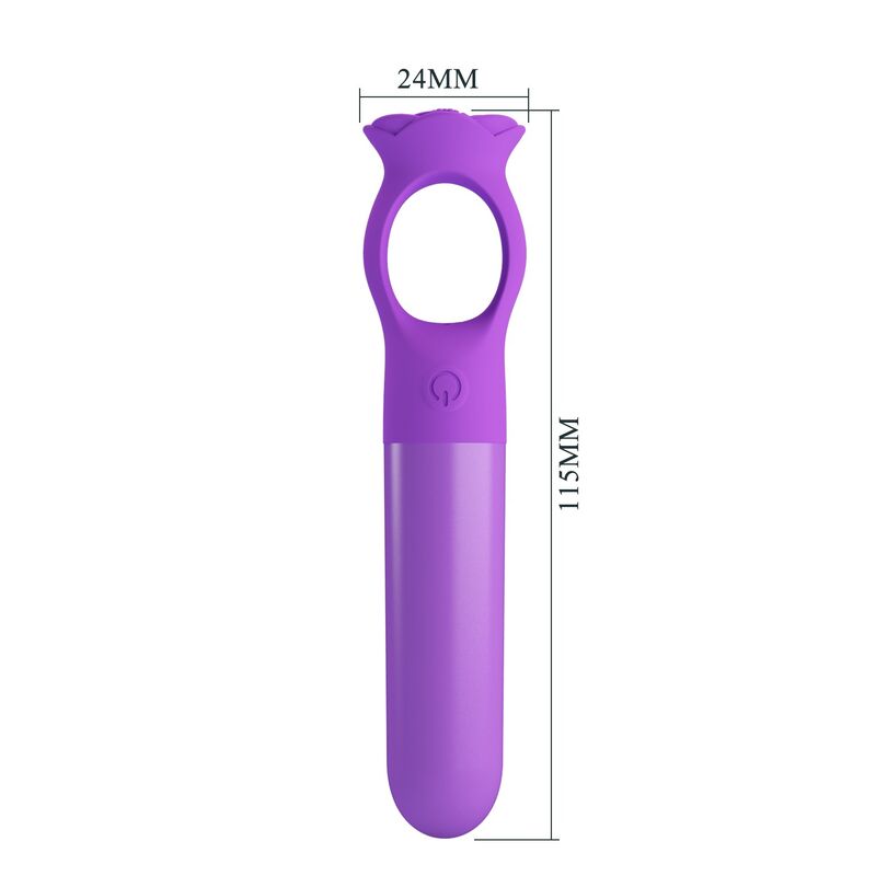 Pretty Love Giana Mini-Massager mit Griffring – Lila