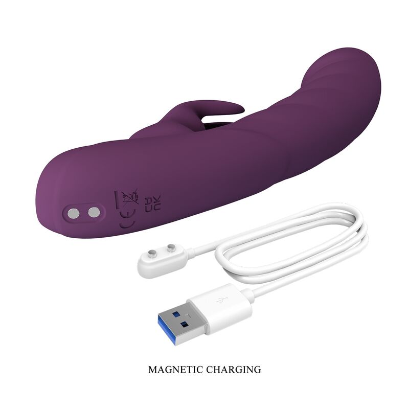 PRETTY LOVE - HARPER WIEDERAUFLADBARER HASENVIBRATOR MIT 10 FUNKTIONEN, LILA