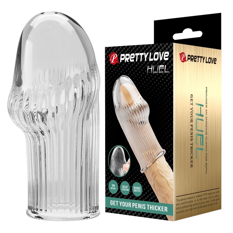 PRETTY LOVE – HUEL PENISHÜLLE: FÜR EINEN DICKEREN PENIS (TRANSPARENT)