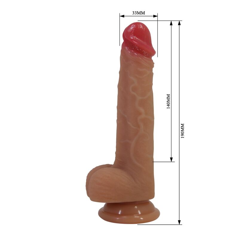 Pretty Love Jovita Silikondildo mit Saugnapf 19 cm Ø 4,5 cm