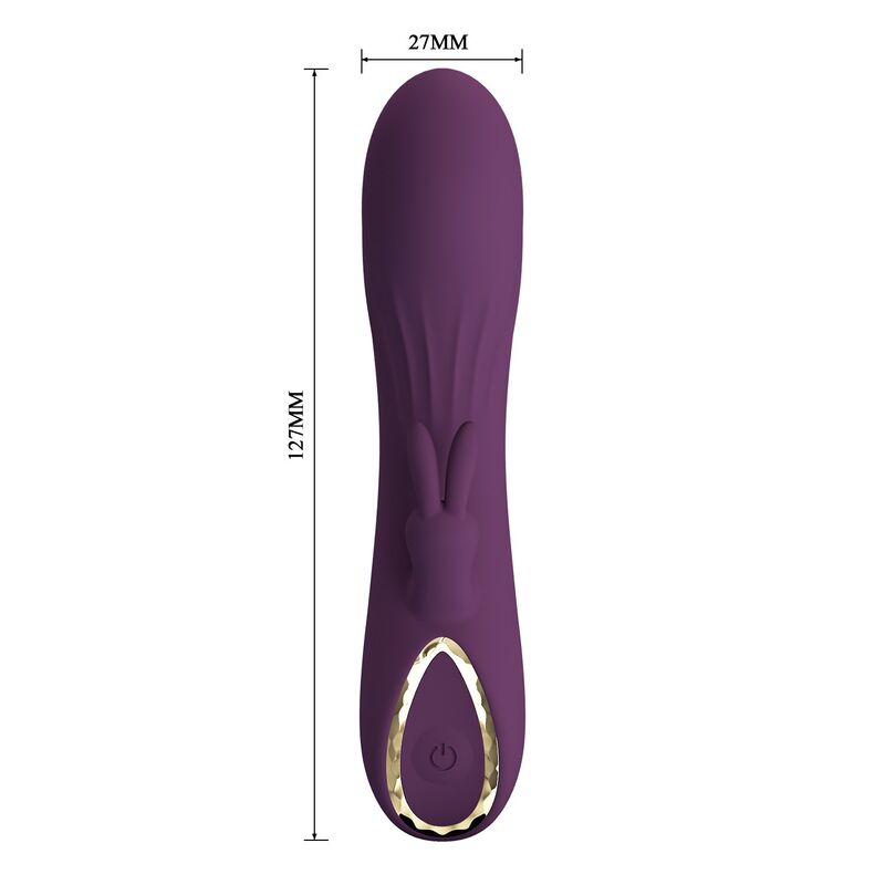 PRETTY LOVE - LANDYN WIEDERAUFLADBARER HASENVIBRATOR MIT 10 FUNKTIONEN, LILA