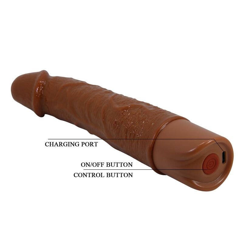 Pretty Love Leonardo Vibrator 20 cm – Braun