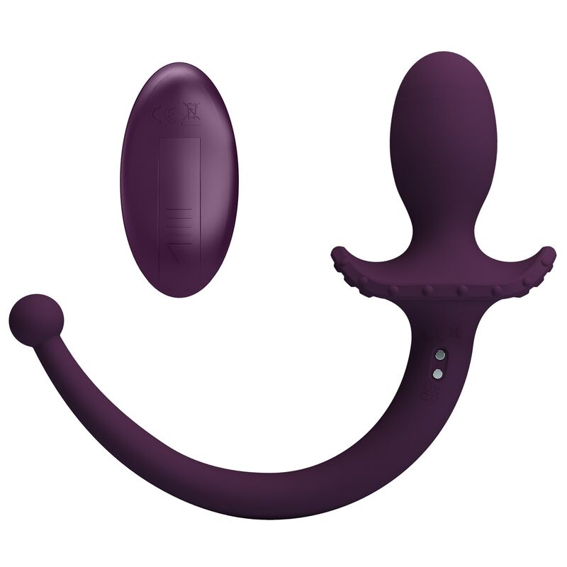 Pretty Love Lioea Vibrierender Anal Plug mit Schwanz & Fernbedienung Lila