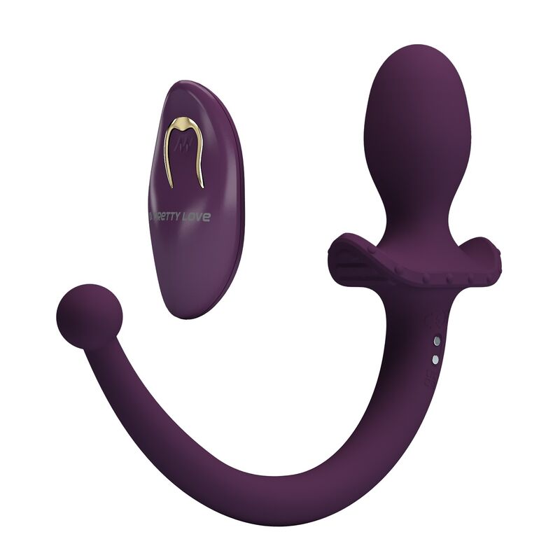 Pretty Love Lioea Vibrierender Anal Plug mit Schwanz & Fernbedienung Lila