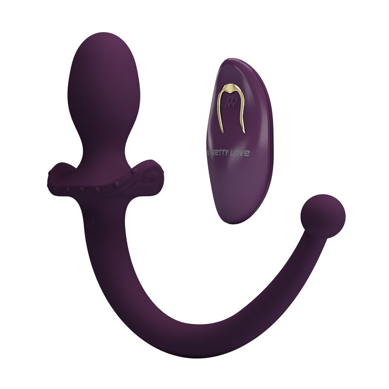Pretty Love Lioea Vibrierender Anal Plug mit Schwanz & Fernbedienung Lila