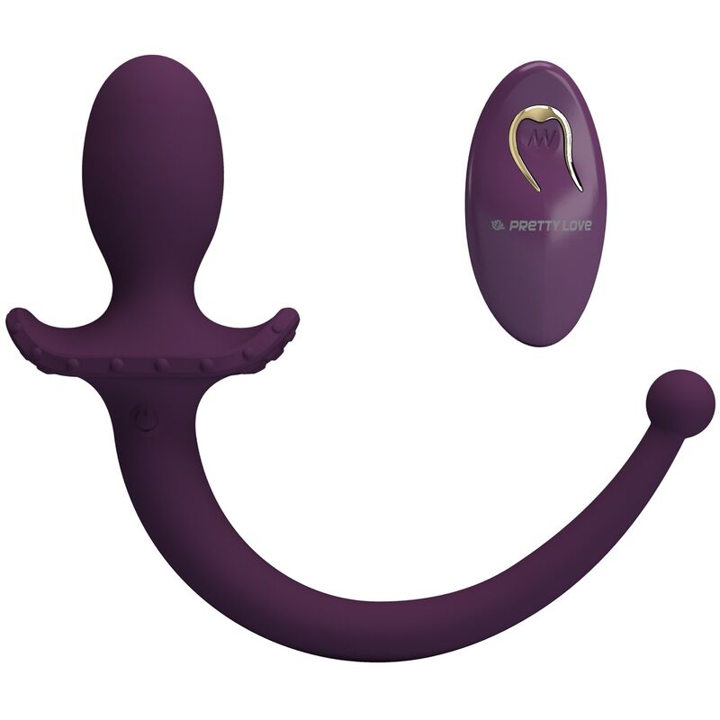 Pretty Love Lioea Vibrierender Anal Plug mit Schwanz & Fernbedienung Lila