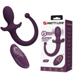 Pretty Love Lioea Vibrierender Anal Plug mit Schwanz & Fernbedienung Lila