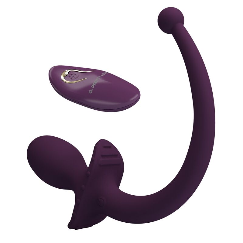 Pretty Love Lioea Vibrierender Anal Plug mit Schwanz & Fernbedienung Lila