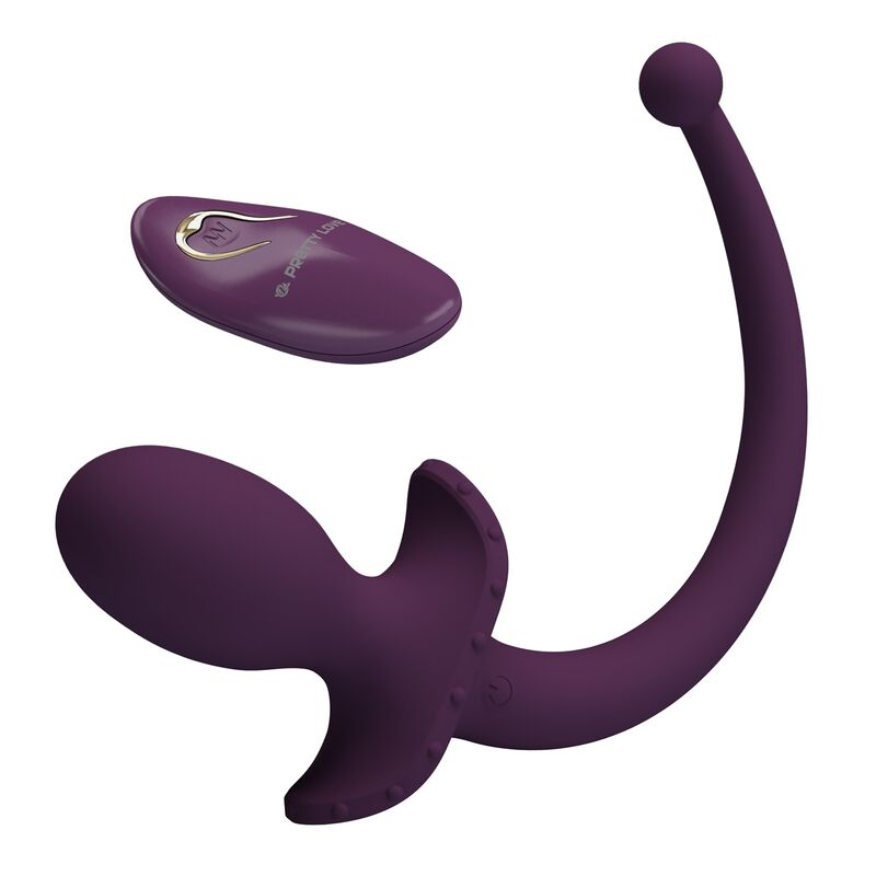 Pretty Love Lioea Vibrierender Anal Plug mit Schwanz & Fernbedienung Lila