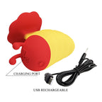 Pretty Love Little Bee Klitorisstimulator, 7 Modi, Rot/Gelb – Produktansicht 9