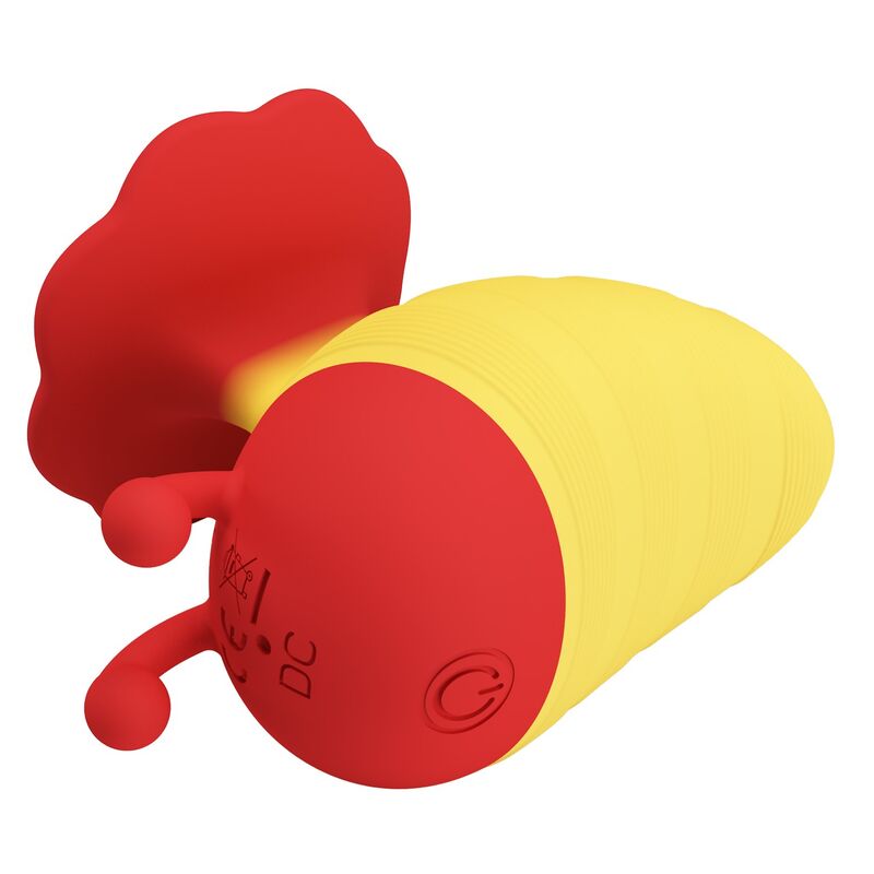 Pretty Love Little Bee Klitorisstimulator, 7 Modi, Rot/Gelb – Produktansicht 4