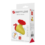 Pretty Love Little Bee Klitorisstimulator, 7 Modi, Rot/Gelb – Produktansicht 2