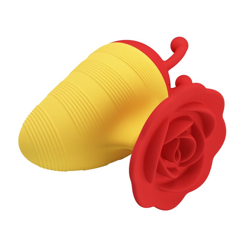 Pretty Love Little Bee Klitorisstimulator, 7 Modi, Rot/Gelb – Produktansicht 3