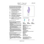 LELO - INA TWIST DOPPELVIBRATOR HASE FÜR G-PUNKT UND KLITORIS LAVENDEL