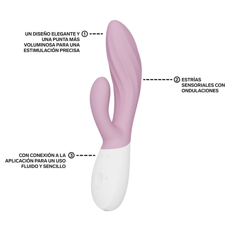 LELO - INA TWIST DOPPELVIBRATOR HASE FÜR G-PUNKT UND KLITORIS PINK