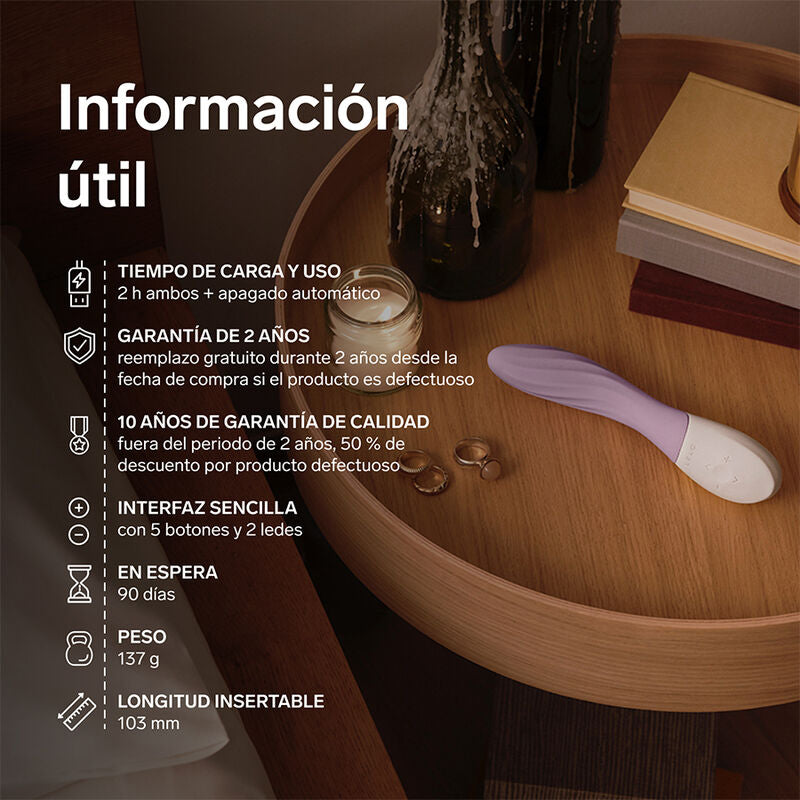 LELO - MONA TWIST WIEDERAUFLADBARER, APP-GESTEUERTER G-PUNKT-VIBRATOR LAVENDEL